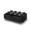 Úložný box se zásuvkou Brick 4x2, černá, LEGO 40211733