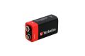 Baterie, 9V, 1 ks, VERBATIM Premium