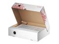 Rychle-složitelná archivační krabice Speedbox, horizontální, bílá, 80 mm, ESSELTE