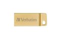 USB flash disk Executive Metal, zlatá, 64GB, USB 3.0,  VERBATIM