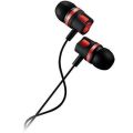 Sluchátka EP-3, černá-červená, vestavěný mikrofon, CANYON CNE-CEP3R