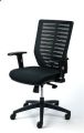 Manažerská židle Superstar, textilní, černá, černá základna, MaYAH