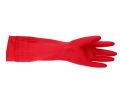Gumové rukavice pro domácnost, červená, latexové, extra dlouhé, 38 cm, vel. S, BONUS B043