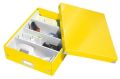 Organizační krabice Click&Store, žlutá, vel. M, PP/ karton, lesklá, LEITZ