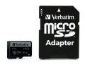 Paměťová karta PRO, microSDXC, 64GB, CL10/U3, 90/45 MB/s, adaptér, VERBATIM