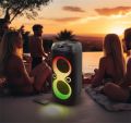 Reproduktor M-1937DJ, černá, Bluetooth, s mikrofonem, LED osvětlení, 600 W, MUSE M-1937 DJ