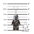 Klíčenka s LED osvětlením Star Wars The Mandolarian 2, LEGO LGL-KE187H