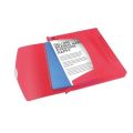 Box na spisy s gumičkou Jumbo Vivida, Vivida červená, 40 mm, A4, PP, ESSELTE