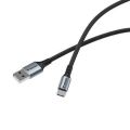 USB kabel, černá, USB-A / USB-C, 1,2 m, 18W, VERBATIM 31843