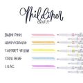 Sada zvýrazňovačů Mildliner Highlighter, 5 pastelových barev, 1,4 - 4 mm, oboustranný, ZEBRA 78705