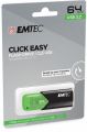 USB flash disk B110 Click Easy, černo-zelená, 64GB, USB 3.2, EMTEC ECMMD64GB113