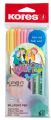 Kuličkové pero Kores K0 LOLLIPOPZ - pastelový mix / sada 6 ks