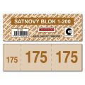 Šatnové bloky Baloušek 135 x 47 mm / 1-200 / 8 odstínů barev / ET295