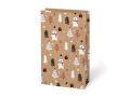 Vánoční sáček KRAFT 1- mix motivů / 10 x 18 cm