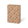 Vánoční sáček KRAFT 5 - mix motivů / 26 x 36 cm