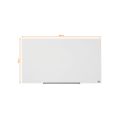Tabule magnetické skleněné Diamond - 99,3 x 55,9 cm / bílá