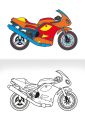 Omalovánka A5 - Motorky Omalovánka A5 - Motorky
