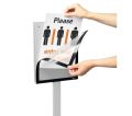 Podlahový stojan Durable INFO STAND BASIC - A4 / antracitová