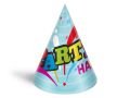 klobouček karnevalový 6ks 16cm papírový mix č.3 1042016