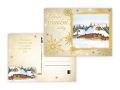 pohlednice vánoční MIX G001 E výsek+UV+glitr 1240807