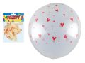balónek nafukovací 12ks sáček transparent potisk 30cm 8000143
