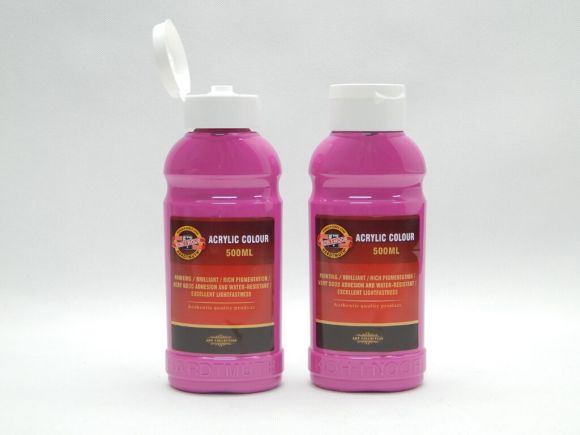 Barva akrylová 500ml  magenta Koh-i-noor 1627/0315