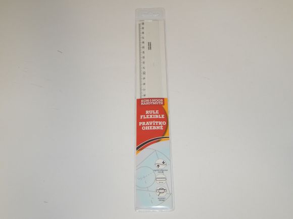 pravítko 30cm 07423 transparentní nezlomitelné