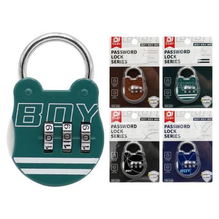 3místný zámek na kufr (mix motivů Boy)