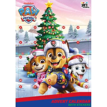 Adventní kalendář se samolepkami Tlapková patrola