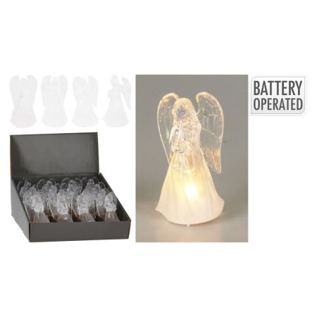 Anděl 11 cm s LED světlem (mix /1 ks)