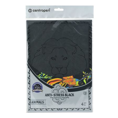 Antistresové omalovánky CENTROPEN 9997 Animals černé Antistresové omalovánky CENTROPEN 9997 Animals černé