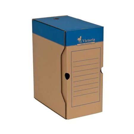 Archivní box A4/150 mm, karton, VICTORIA, přírodní