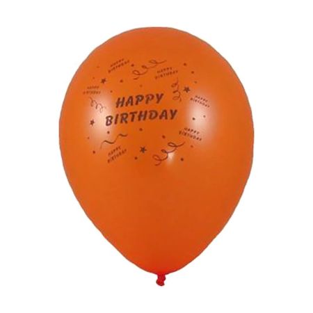 Balón M 25 cm, Happy Birthday / 10 ks /
