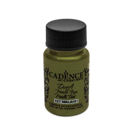 Barva akrylová Cadence D. Metalic, zlatozelená, 50 ml