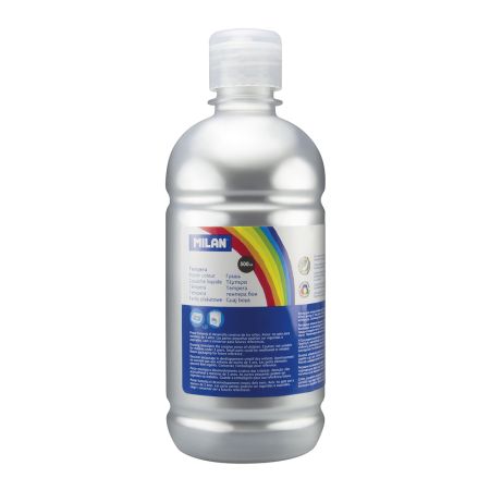 Barva temperová 500ml stříbrná