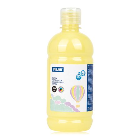 Barva temperová 500ml žlutá pastelová