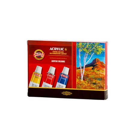 Barvy akrylové 6 barev x 16 ml