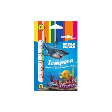 Barvy temperové Ocean World 12 ml, sada 6 ks