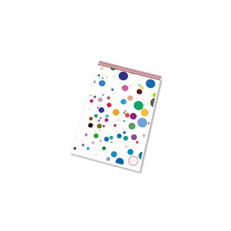 Blok A6 poznámkový s horní spirál. vazbou, 50-listový Blok A6 poznámkový s horní spirál. vazbou, 50-listový