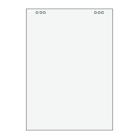 Blok Flipchart čistý 80g, 680x990mm, 20 listů