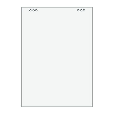 Blok Flipchart čistý 80g, 680x990mm, 20 listů