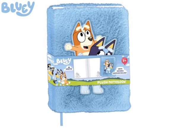 Bluey zápisník plyšový 22x16x2,5cm 80stran
