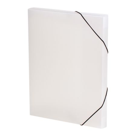 Box na spisy PP s gumou A4, čirý (Opaline)