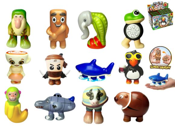 Brainrot PuffUps squishy 10-12cm v sáčku 12druhů 12ks v DBX