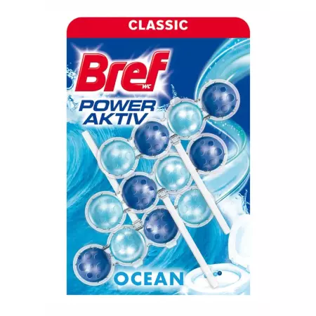 Bref Power Aktiv Ocean WC blok 3x50g Bref Power Aktiv Ocean WC blok 3x50g