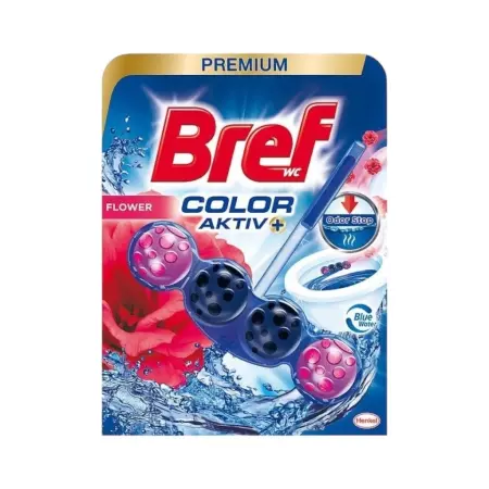 Bref Power Aktiv WC blok Blue Activ Fresh Flowers 50g