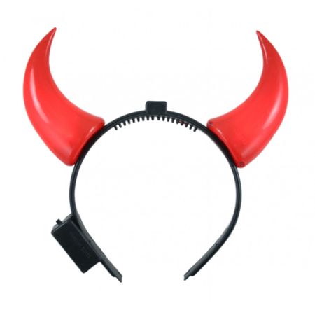Čelenka čertovy svítící rohy