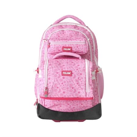 Cestovní kufr na kolečkách 60L (3-dílný set) MILAN série Pink Flowers Cestovní kufr na kolečkách 60L (3-dílný set) MILAN série Pink Flowers