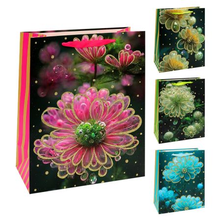 Darčeková taška Flower 26x12x32 cm (mix /cena 1ks)
