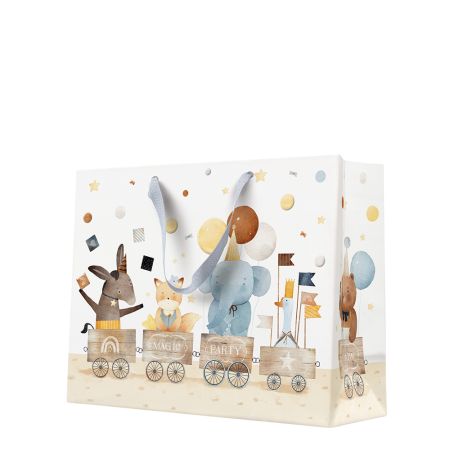 Dárková taška horizontal 33,5x26,5x13 cm Train Of Joy